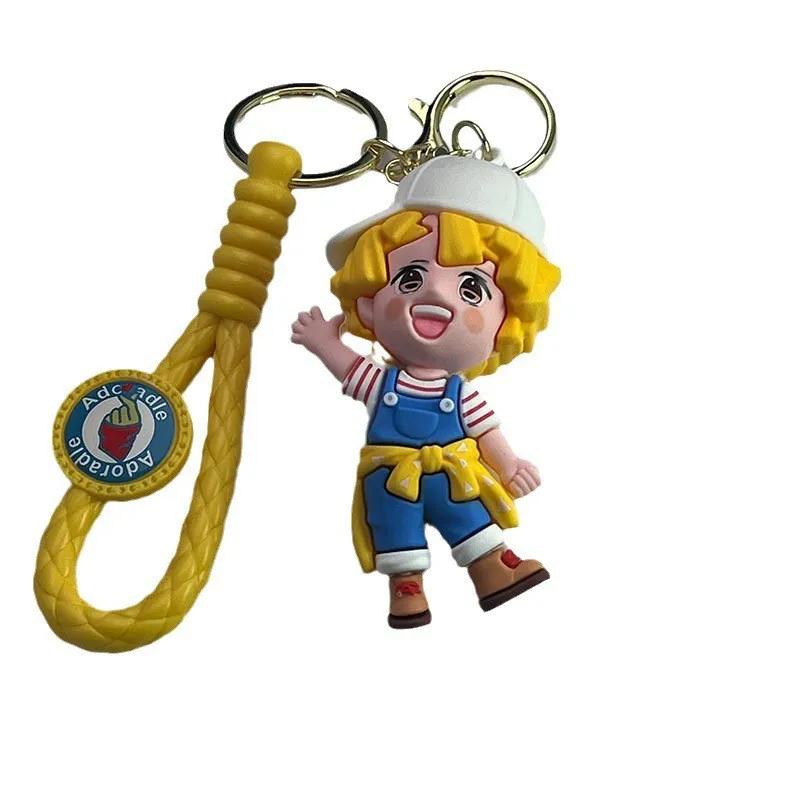New  Keychain Couple Car Pendant Cartoon Bag Keychain Hanging Accessory Cute  Anime Merchandise Gift For