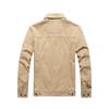 Men's Casual Jacket Spring and Autumn Middle-aged Lapel Top Loose Casual Dad Cotton Jacket Multi-bag