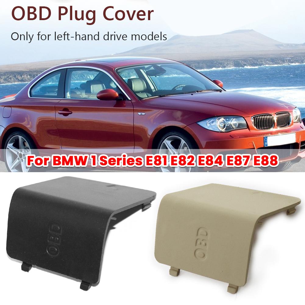 Plug Cover 51437144966 51439125298 Diagnostic Plug Cover Car Interior Kick Plate Cover for BMW 1 Series E81 E82 E84 E87 E88