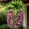 Fake Hanging Plants, UV Resistant Fake Vines, Artificial Ivy Plants, Outdoor Faux Plants, Indoor Bedroom Living Room Boho Wall Porch Shelf Decor