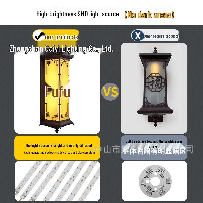 Waterproof Solar Outdoor Wall & Gate Light for Courtyards and Pillars