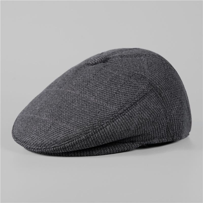 Hat Men's Winter Cap Grandpa Fleece Ear Protector Hat Old Winter Cotton Hat
