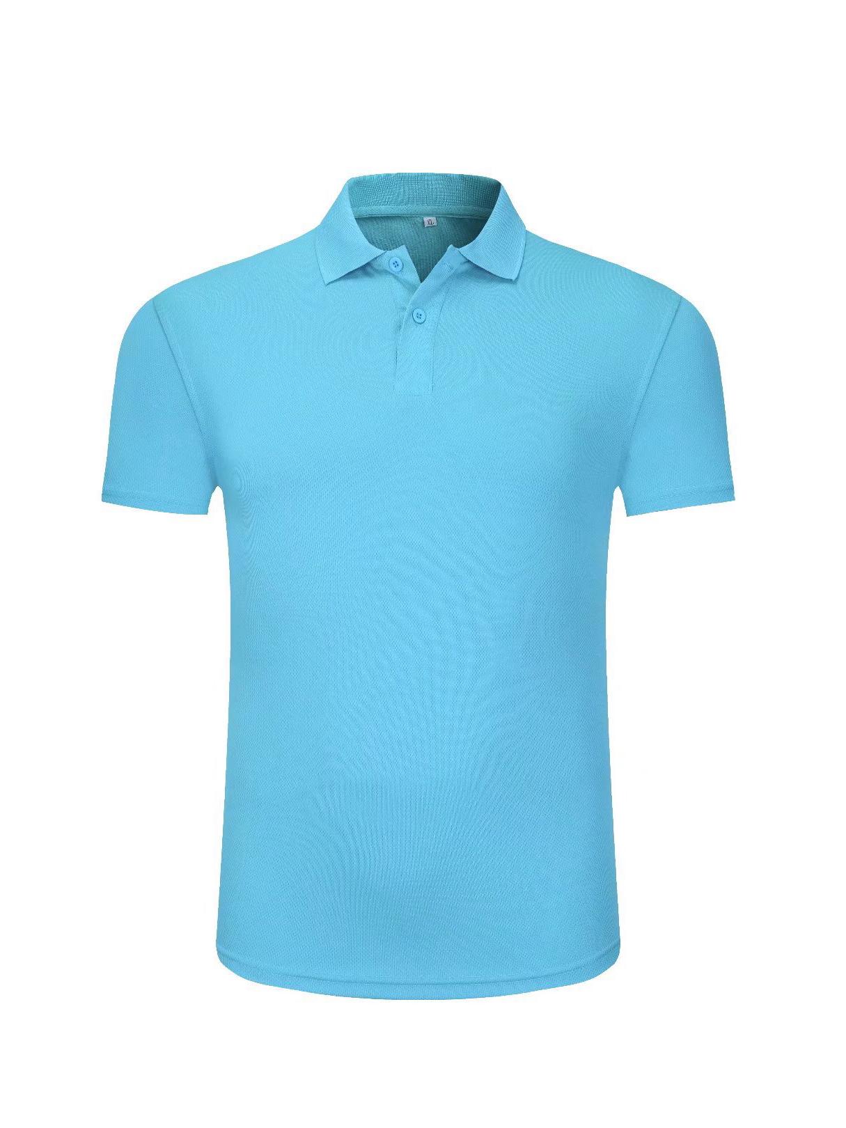 

Детская быстросохнущая рубашка-поло с логотипом - Короткий рукав, отложной воротник, Идеально подходит для корпоративной, командной или классной формы XL-Children лазурь/синий