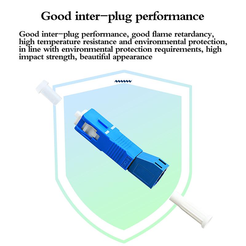 Optical Fiber Conversion Connector SC Male To LC Female Single Mode Fiber Optic Hybrid Optical Adaptor Converter