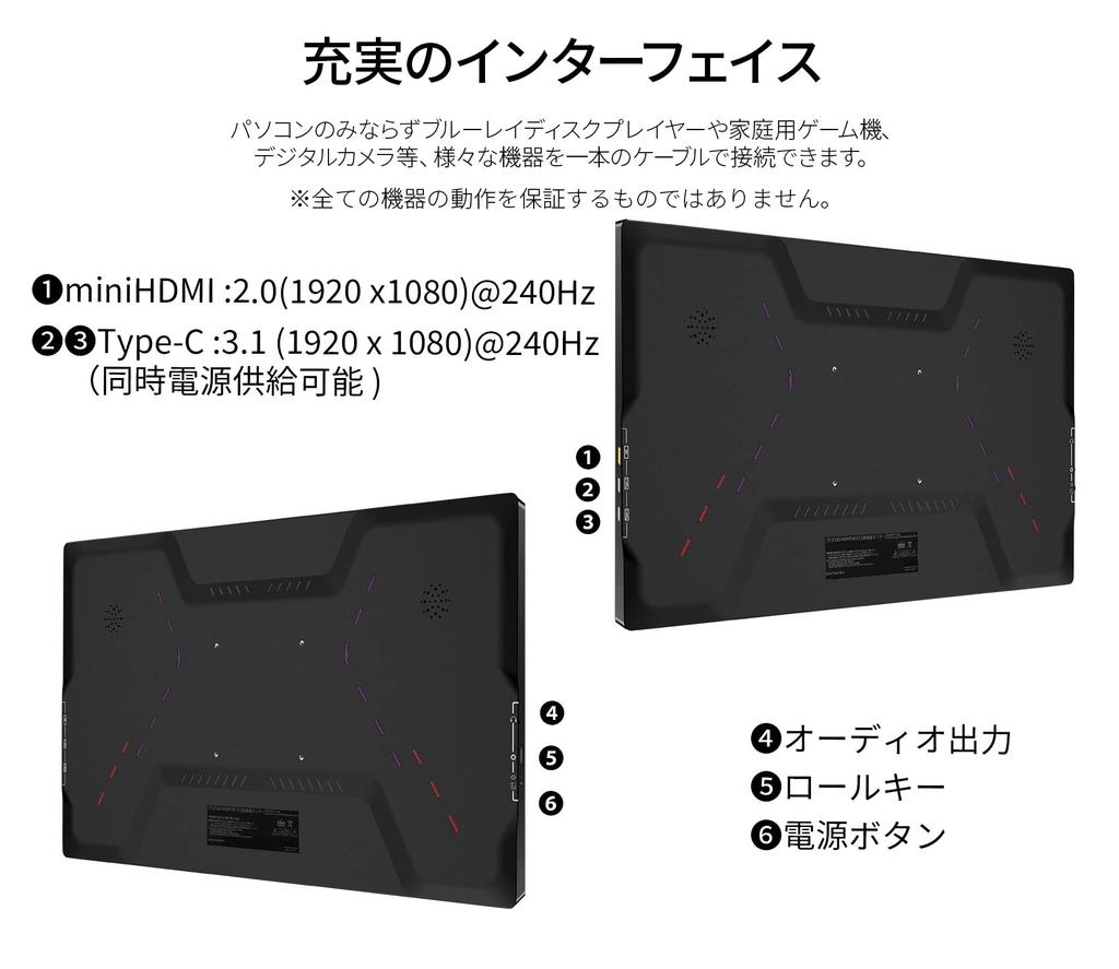 JAPANNEXT Mobile IPS Full HD 1920x1080 Smart Case Included Compatible with Mac for 17.3-inch Monitor, Panel, Resolution, (Type C, PCs, Built-in