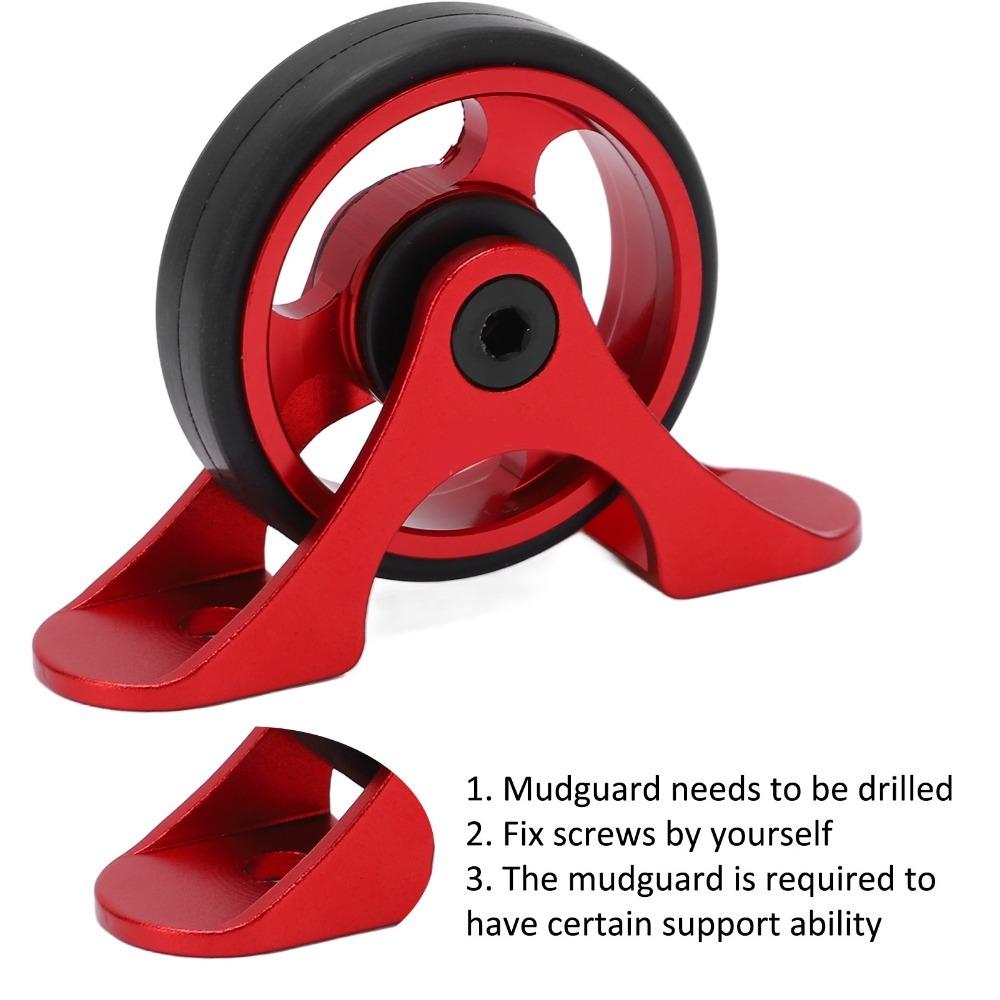 Aluminium Alloy Bike Mud Removal Wheel Bike Mudguard for Brompton/DAHON for Folding Bike Use красный