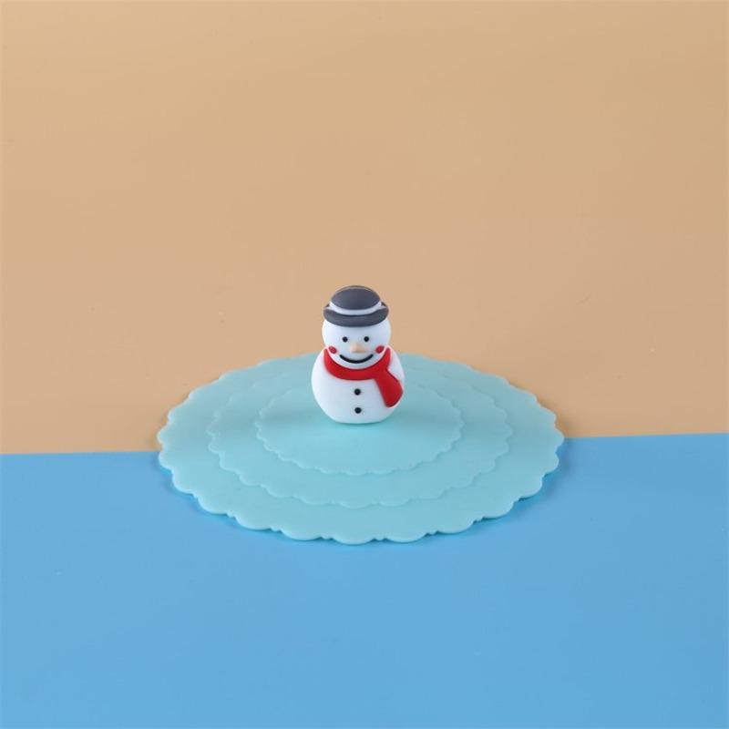 Silicone Universal Wave-shaped Cup Lid Soft Cover Dust-proof Food-grade Mug Daily Student Supplies