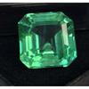 Beautiful Natural Green Sapphire 12-14 Ct Asscher Cut Certified Loose Gemstone