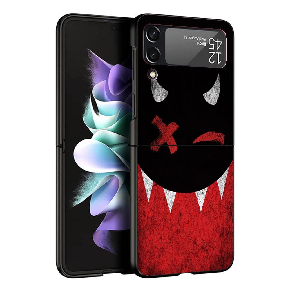 Devil Bad Boy Anime Black Phone Case For Samsung ZFlip7 ZFlip6 ZFlip5 ZFlip4 ZFlip3 5G Hard Protective Galaxy Z Flip 3 4 5 6 7 C