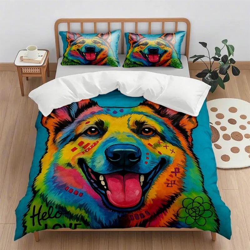 

Comforter ( + ) New Digital Printing Set 2Pcs/3Pcs Holiday Gift Household Without Sheet Comforter (quilt)-EU Single(135*200cm)3pcs