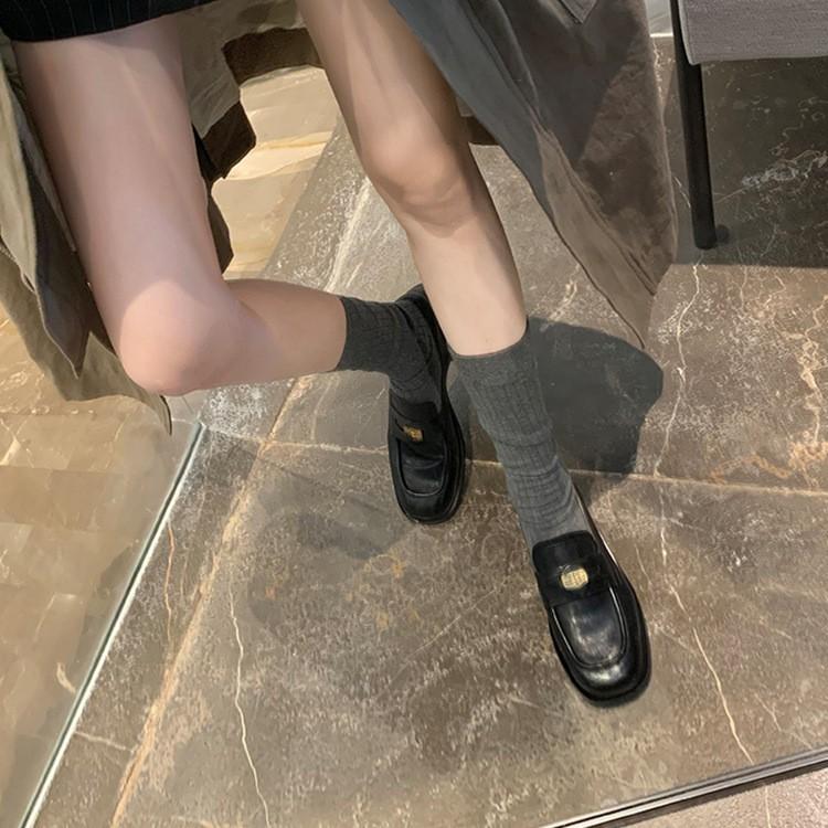 Rindslederversion~ Klassische Damen-Retro-Loafer mit kleinen goldenen Münzen, flache Damenledersocken mit kleinen Lederschuhen, einzelne Schuhe