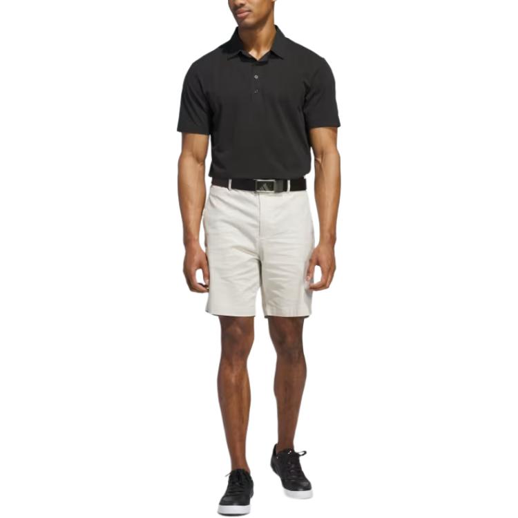 adidas Ultimate365 Golf Twistknit Tour Mode Einfach Weich Vielseitig Kurzarm Poloshirt Herren Oberteile Schwarz JN9081