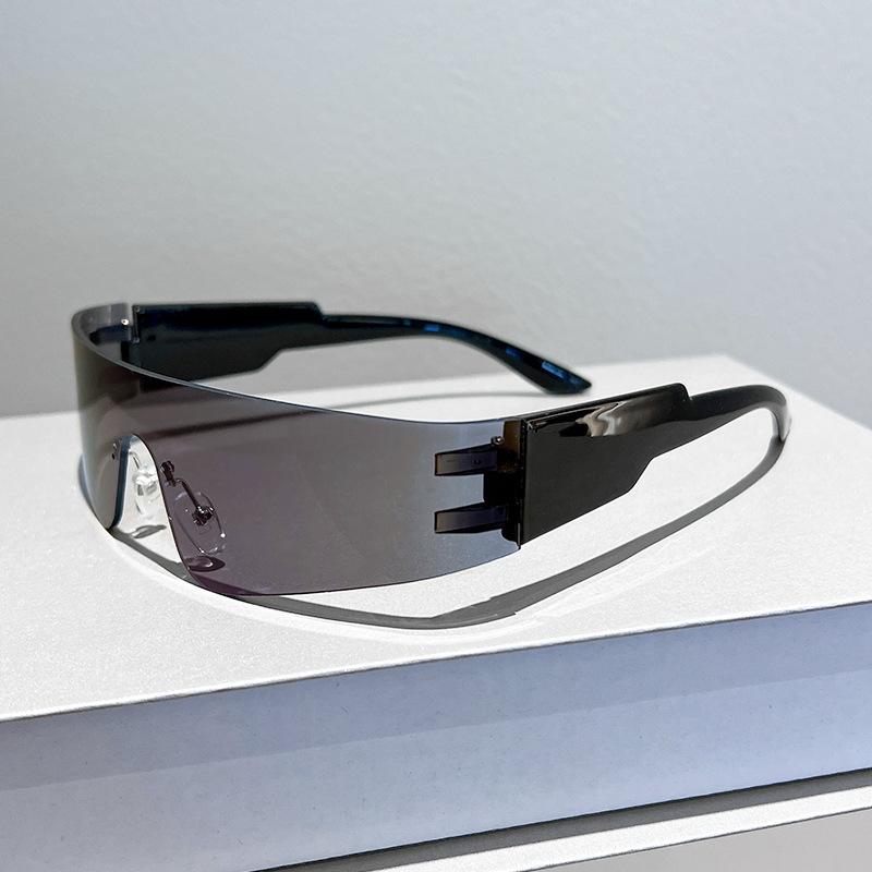 Future Technology Sense Punk Frameless Integrated Sunglasses Trendy Men And Women Cycling Sunglasses