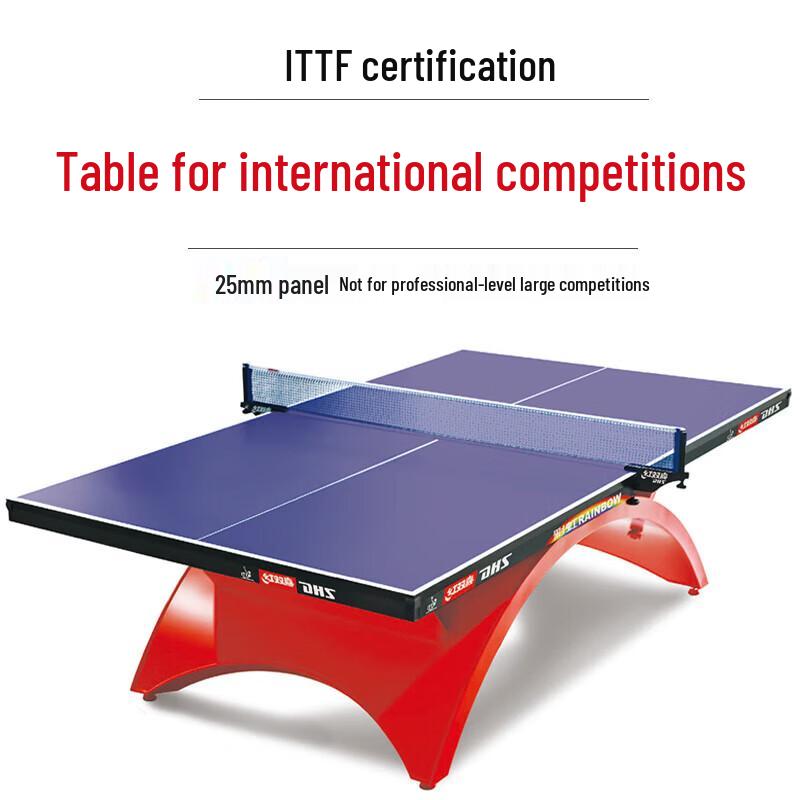 Double Happiness NEO Big Rainbow Professional Indoor Ping Pong Table