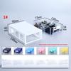 Modular PE Plastic Drawer Storage Box Labelable Hardware Small Parts Sundries Organizer for Garage Repair Worker Tool Classification