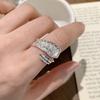 Schicker Koreanischer Federring für Damen - Vielseitig, Stapelbar, Offenes Design für Modischen Zeigefinger-Schmuck