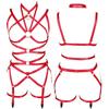 Women's Cropped Punk Harness Belt Stretch Stretch Gothic Garter Rave Sex Lingerie