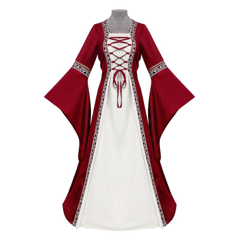 Medieval Corseted Skirt, European and American Retro Skirt, European Medieval Classical Women's Dress, Commoner Performance Costume