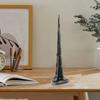 Burj Khalifa Tower Model Gray Alloy Miniature Dubai Tower Ornament Dubai Landmark Building Model