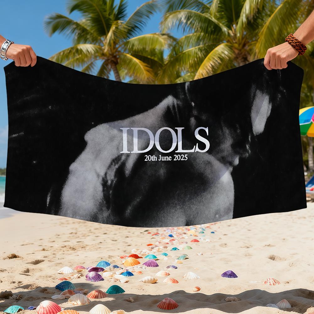 Towel Beach Bath Idols Quick-Drying Singer Lightweight English Portable Sauna Camping Swim YUNGBLUD Pool Travel