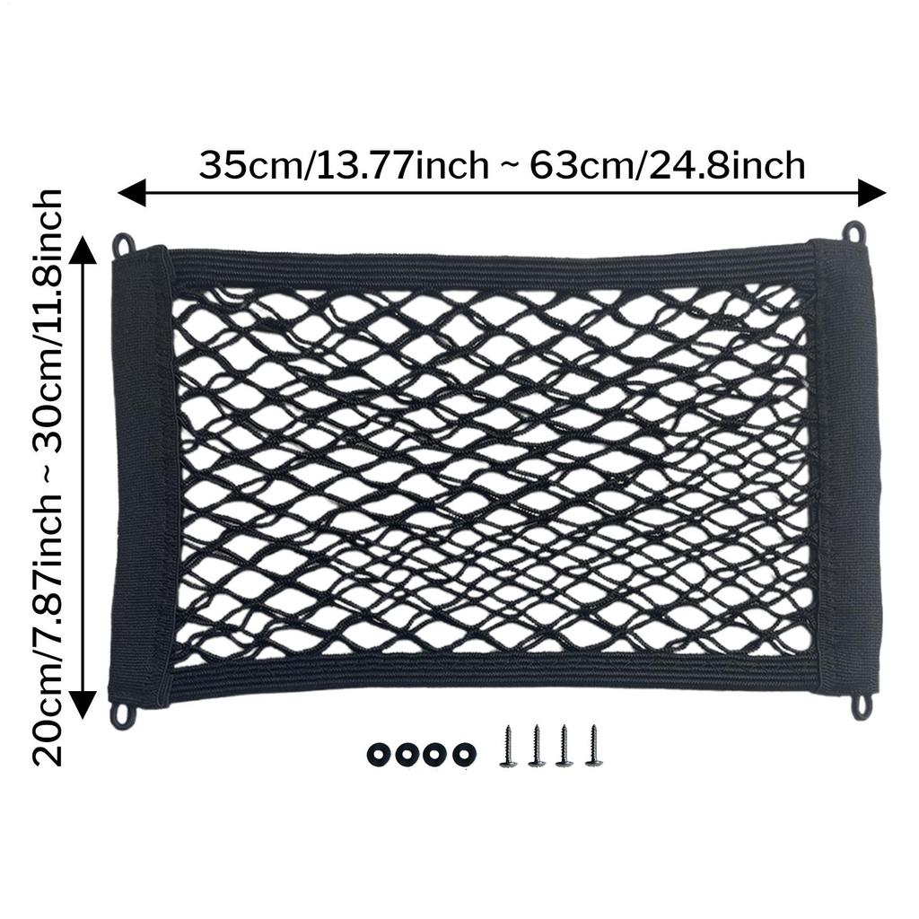 Motorcycle Helmet Holder Net Heavy-Duty High Elastic Cargo Net Mesh Storage Trunk Bag For Scooter Bike Storage Basket