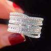 2026 Fashionable and Dazzling Zirconia Women's Ring Luxury Proposal Accessories Exquisite Design Wedding Rings Zircon Wholesale