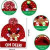 Creative Flashing Led Light Christmas Hat Snowman Winter Warm Color Knitted Cap Christmas Gift For New Year Xmas Party Decor