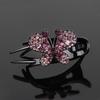 4PCS Butterfly Hair Barrettes with Rhinestones Decors for Women Girl Comfortable Wear Hair Clip for Various Hairstyles