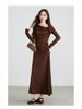 Elegant Women's Autumn & Winter French Dress 2025 - New Christmas & New Year's Red Outfit