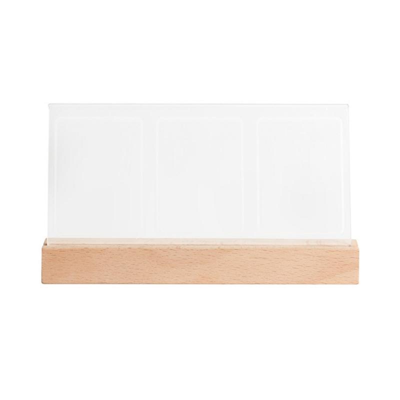 Multifunctional Acrylic Photo Frame With LED Night Light For 3inch Camera Photos Display Home Office Decorations