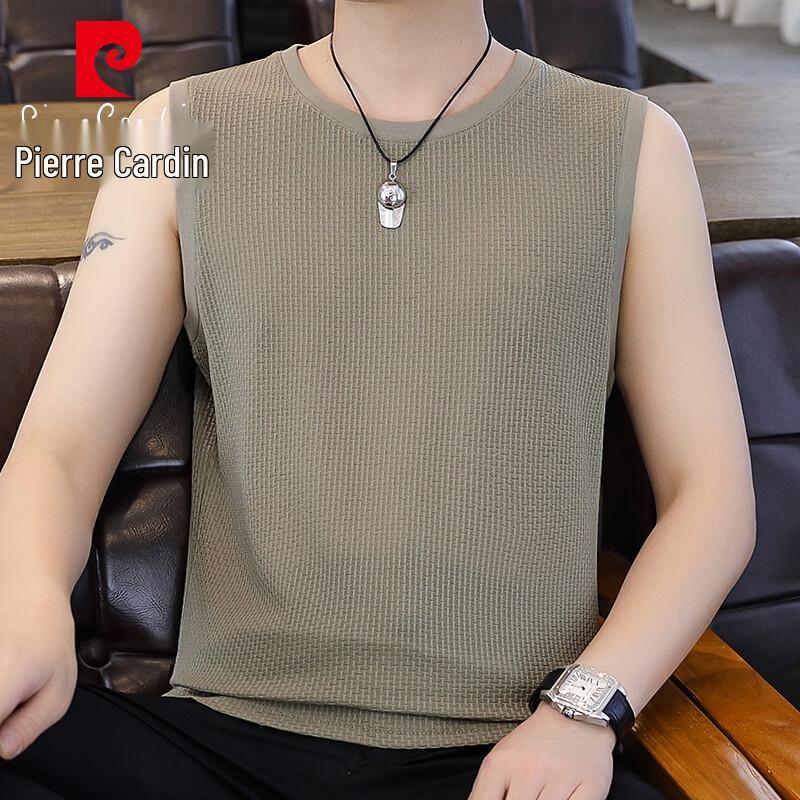 Pierre Cardin Men s Summer Sleeveless Round Neck T-shirt L