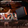 Men's Genuine Leather RFID Slim Wallet, Multi-card Holder with Coin Pocket, Fashionable Color Block Design