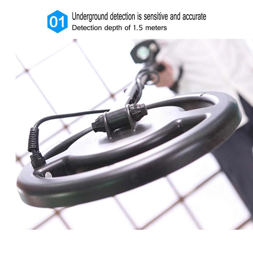 DC 5V Professional Metal Detector Waterproof Metal Detector Underground Search Depth Sensitive Search Gold Digger Treasure Hunter AR944M 3.0KG 1.5m