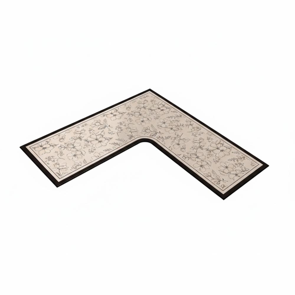 

High quality Diatom Ooze Bathroom Carpets Quick-drying L-Shape Floor Mat Soft Wear-resisting Area Rug Home Decor 70-70cm
