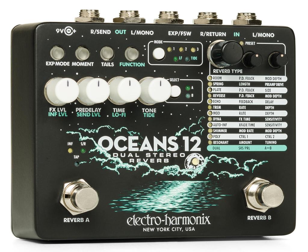 12 Dual Stereo Reverb Reverb electro-harmonix/OCEANS Electro-harmonix