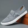 New Men Shoes Fabric Casual Shoes Spring Summer Breathable Flat Shoes Street Lightweight Slip-on Loafers