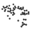 50pcs 8mm Space Beans Set Silica Gel Fishing Line Stopper Collision Avoidance BeansBlack