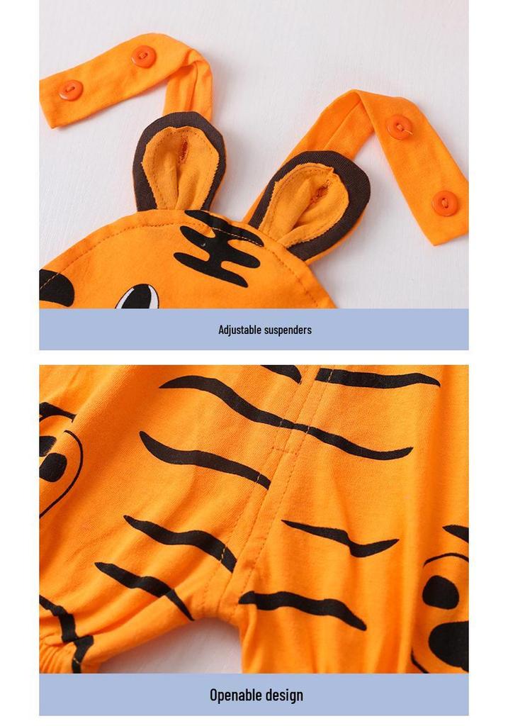 Infant Girl's Cute Summer Strappy Triangle Bodysuit Diaper Cover