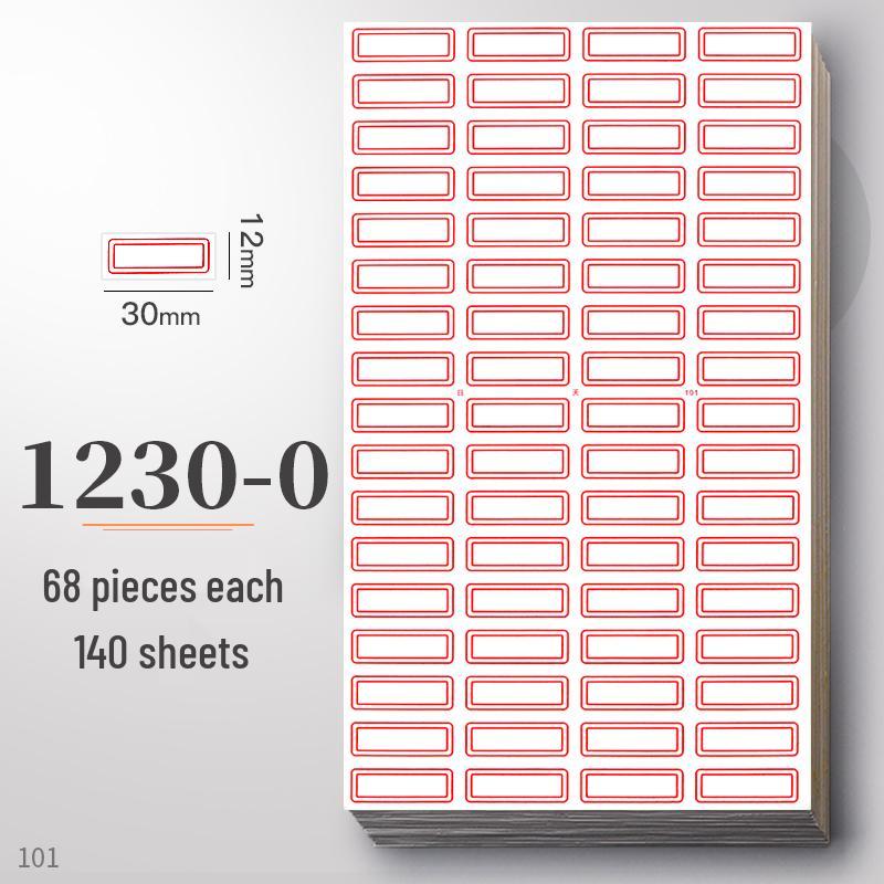 Waterproof Self-Adhesive Name Stickers for Books, Keys, and Notes