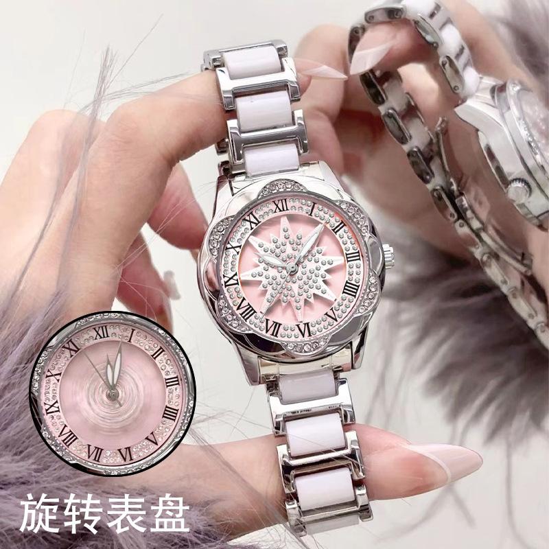 Ladies Watch Women s 2026 New Popular Ceramic Automatic Movement Quartz Watch Fashion Waterproof Watch