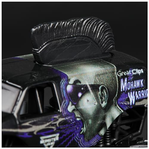 Monster Jam, Caminhão Monstro Oficial Mohawk Warrior, Veículo Die-Cast, 1:Escala 64, Brinquedo para Crianças, para Meninos com 3 Anos ou Mais