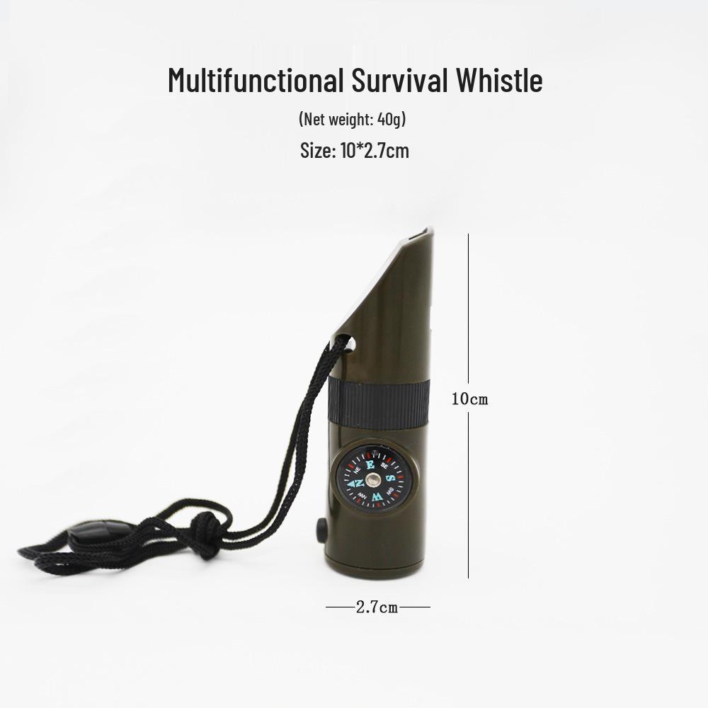 

Многофункциональный свисток для выживания 7-в-1 с компасом, термометром и высокочастотным звуком для чрезвычайных ситуаций на открытом воздухе