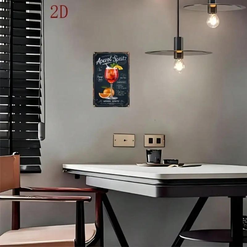 Vintage Metal Tin Sign Wall Art Decor for Home Kitchen Cafe Bar