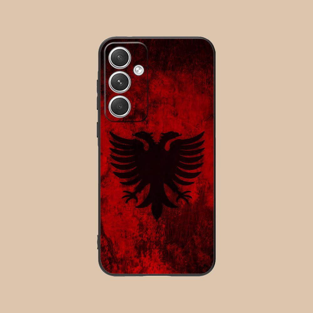 Albania Flag Mobile Cell Phone Case for Samsung Galaxy S26 S25 S24 S23 S22 S21 S20 Note20 Plus FE Ultra Colorful Cover Cover