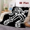 Electrified Skull 2D Flat Pattern Flannel Blanket High quality All Seasons Warmth and Comfort Perfect for Christmas Gifts.MMT0918384