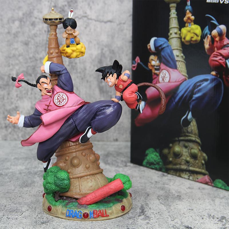 

Anime Dragon Ball Z Figure Sun Goku VS Tao Pai Pai Korin Tower PVC Action Model Statue Collection Toys Decoration Gifts