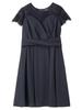 ANGELIEBE Maternity Dress with Nursing Lace Bustier Nursing Short Shrine Navy 22628 Mouth, Dress, Clothes, Prenatal, Postnatal, Sleeves, Visits,