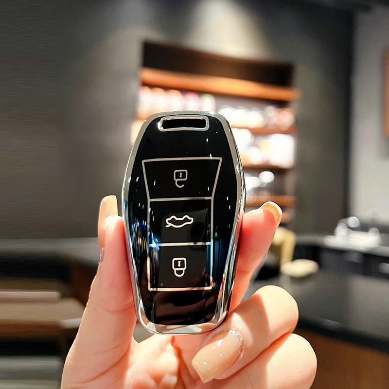 Applicable To Volkswagen Sihao Key Set, Female Love Running E50x Yao X8 Jianghuai Volkswagen Qx Car Key Bag, Cute Shell Ring.