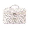Zipper Aesthetic Cosmetic Organizer Floral Printed Skincare Clutch Toiletry Bag  Travel Storage