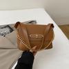 2025 summer new high-value exquisite small bag fashion lock small square bag classic shoulder messenger bag women